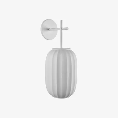 Made in Design Mei - Diffuseur B Wall light ceramic white / H 43 cm - Carpyen