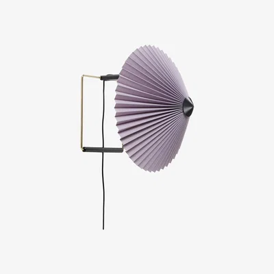 Made in Design Matin Small Wall light with plug - / LED - Ø 30 cm by Hay Purple