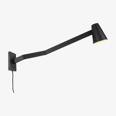 Made in Design Biarritz Wall light with plug - / Adjustable - L 88 cm by It's about Romi Black