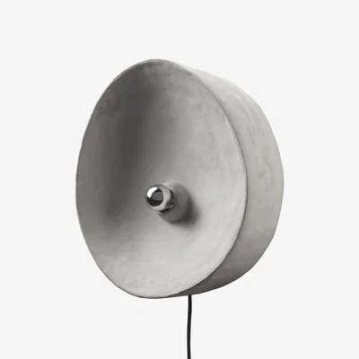 Made in Design Chadophe Medium Wall light with plug stone grey / Ø 38 cm - Concrete - Serax