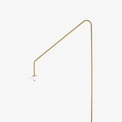 Made in Design Hanging Lamp n°4 Wall light with plug metal gold / H 180 x W 90 cm - valerie objects