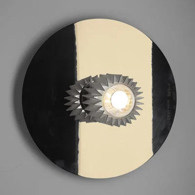 Made in Design In the sun Large Wall light - / Ceiling light - Ø 38 cm by DCW éditions Gold/Silver/Metal