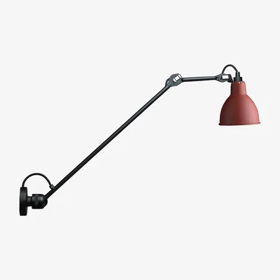 Made in Design N°304L60 Wall light - / Arm L 60 cm by DCW éditions Red