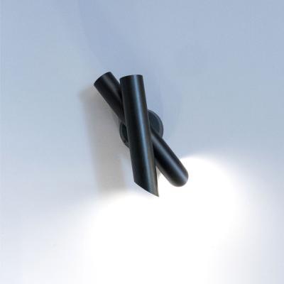 Made in Design Tubes 2 Wall light - / LED - Swivelling by Nemo Black