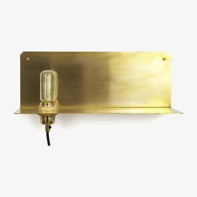 Made in Design 90° Wall light with plug - Shelf by Frama Gold