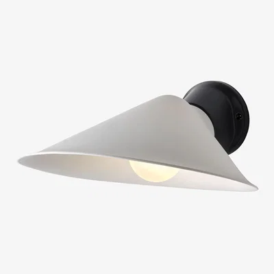 Made in Design Plume Wall light with plug ceramic white / Adjustable - DCW éditions