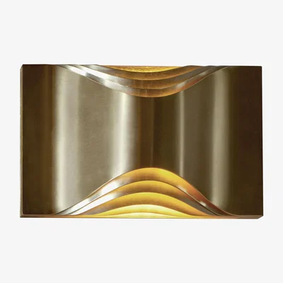 Made in Design Respiro Small Wall light - / L 23 cm - Metal by DCW éditions Gold/Metal