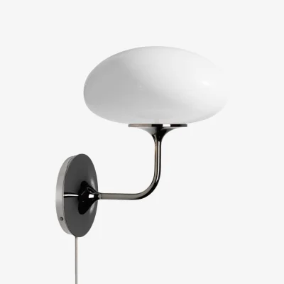 Made in Design Stemlite Wall light with plug glass black / Reissue 1962 - Gubi