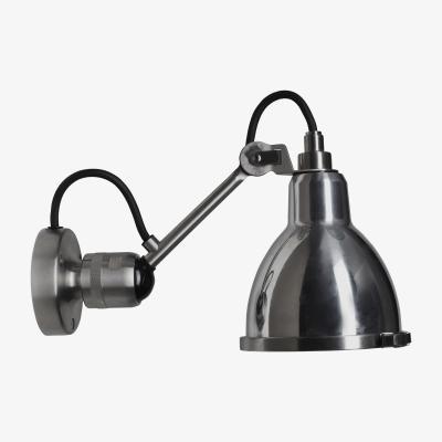 Made in Design 304 Classic Outdoor Seaside Outdoor wall light - / Adjustable - Ø 14 cm by DCW éditions Grey/Silver/Metal