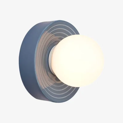Made in Design Alicia Wall light ceramic blue / Large - Ø 22 cm - ELEMENTS LIGHTING