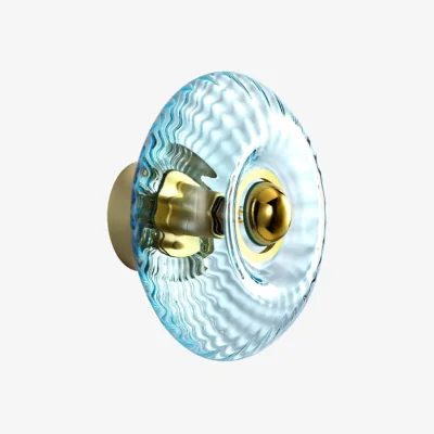 Made in Design Grace Wall light glass blue / Small - Ø 20 cm - ELEMENTS LIGHTING