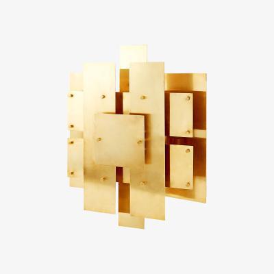 Made in Design Puzzle Sconce Wall light - Brass - 38 x 48 cm by Jonathan Adler Gold