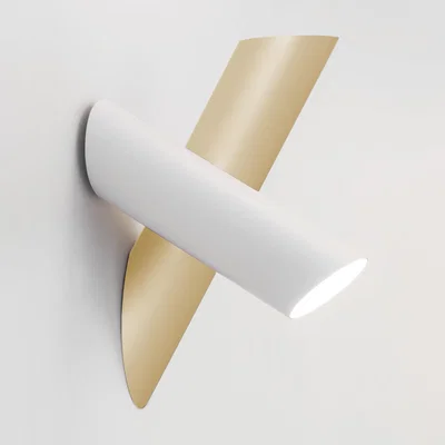 Made in Design Tubes 2 Wall light - Adjustable - H 31 cm - LED by Nemo White/Gold