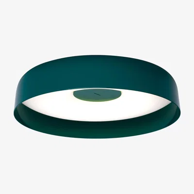 Made in Design Papavero LED Wall light metal green / Green metal wall light - Ø 50 cm - Martinelli Luce