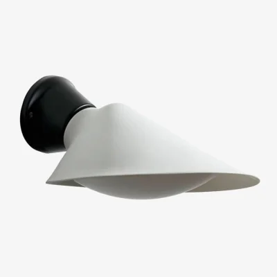 Made in Design Plume Wall light plastic material white / Adjustable - With diffuser screen - DCW éditions