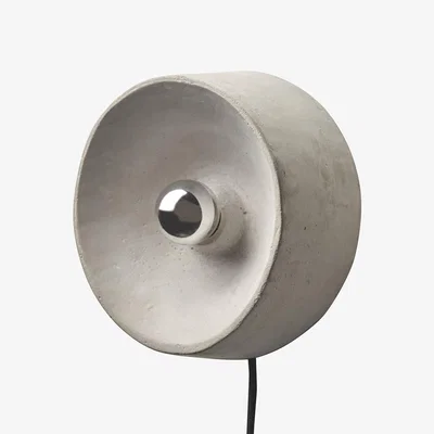 Made in Design Chadophe Small Wall light with plug stone grey / Ø 21 cm - Concrete - Serax