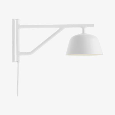 Made in Design Ambit Wall light with plug - / Rotating arm - L 41 cm by Muuto White