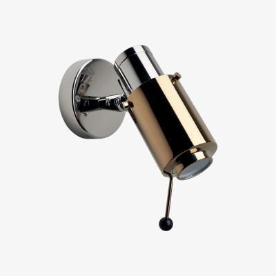 Made in Design Biny Spot LED Wall light - / 1955 reissue by DCW éditions Gold/Silver/Metal