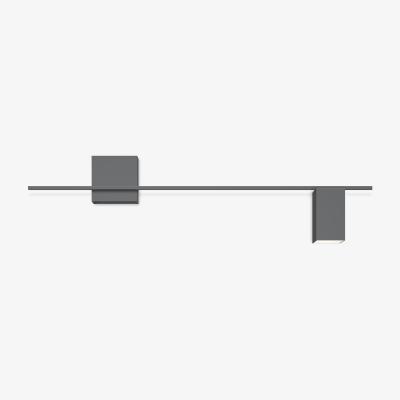 Made in Design Structural LED Wall light - / L 120 cm by Vibia Grey/Silver