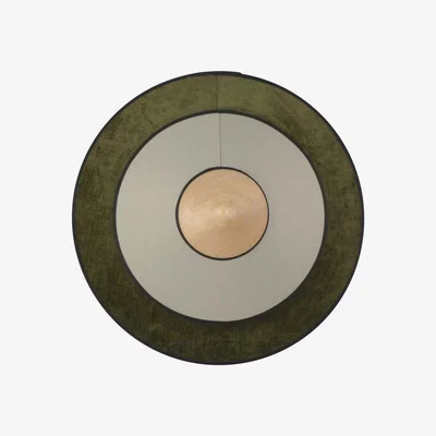 Made in Design Cymbal LED Wall light - / Small - Ø 34 cm - Fabric by Forestier Green