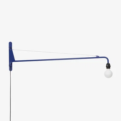 Made in Design Wall light with plug Petite Potence metal / Jean Prouvé (1947) - L 104 cm - Vitra