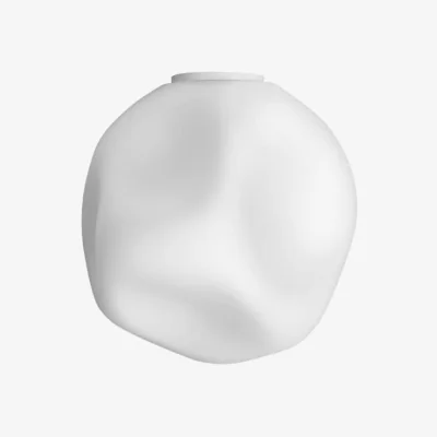Made in Design Hoba Grande Wall light glass white / Ø 36 cm - Foscarini