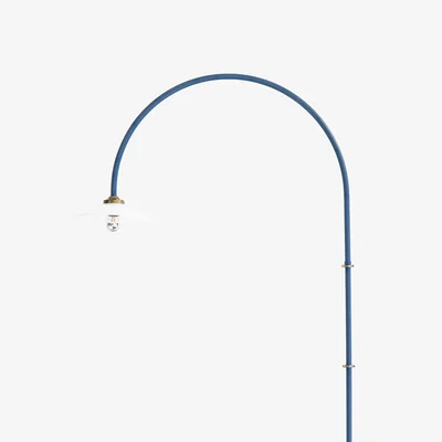 Made in Design Hanging Lamp n°2 Wall light with plug metal blue / H 235 x W 75 cm - valerie objects