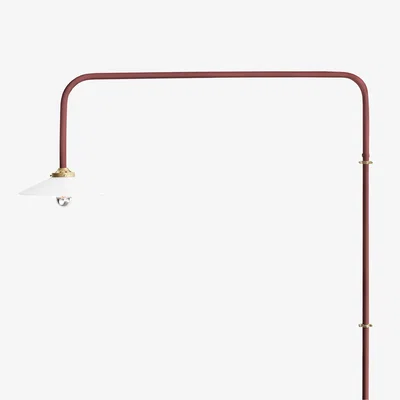 Made in Design Hanging Lamp n°5 Wall light with plug metal red / H 100 x W 90 cm - valerie objects