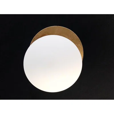 Made in Design Lederam W Wall light - LED / Ø 17 cm by Catellani & Smith White/Gold
