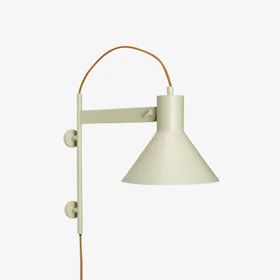 Made in Design Studio Wall light with plug metal green / Orientable - HÜBSCH