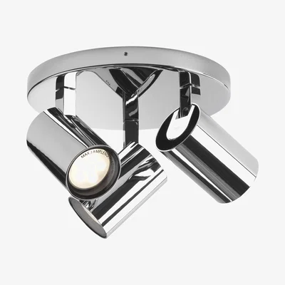 Made in Design Aqua Triple Round Wall light - / Ceiling light - 3 adjustable spotlights / Ø 22 cm by Astro Lighting Metal