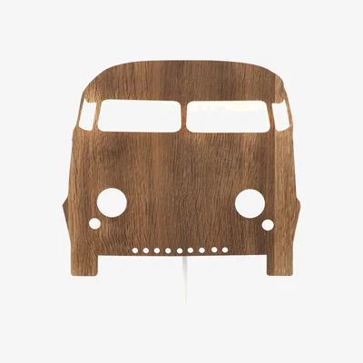 Made in Design Car Wall light with plug - Wall lamp by Ferm Living Natural wood