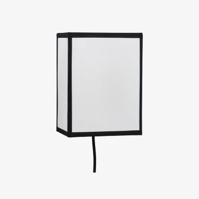 Made in Design Ava Square Wall light with plug textile white - Hay