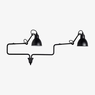 Made in Design N° 303  Double Wall light - Lampe Gras by DCW éditions Black