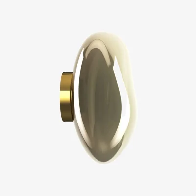 Made in Design Melt Surface Wall light plastic material gold / LED - Ø 50 cm / Color changing - Tom Dixon