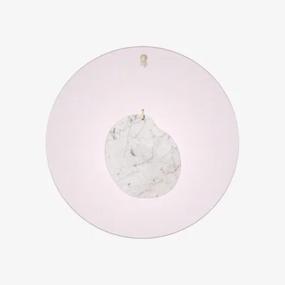 Made in Design Gioia Large Wall light - / LED - Ø 68 cm / Marble by Foscarini Pink
