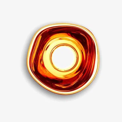 Made in Design Melt LED Wall light - / Ø 50 cm - Metallic polycarbonate (changes colour) by Tom Dixon Orange/Metal