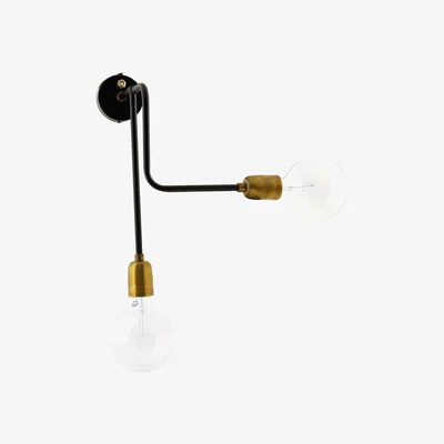 Made in Design Molecular Wall light with plug - Power plug by House Doctor Black/Gold