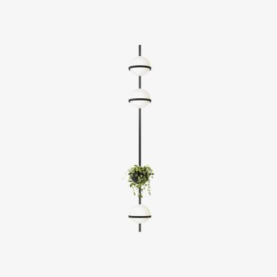 Made in Design Palma Wall light - / Verticale triple & jardinière by Vibia Grey