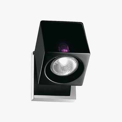 Made in Design Cubetto Black Wall light - Ceiling lamp - Swiveling by Fabbian Black/Purple