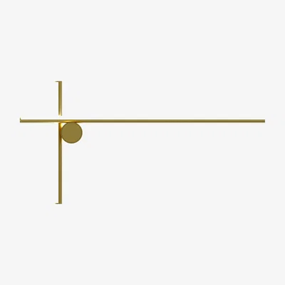 Made in Design Coordinates W2 Wall light - LED / 80 x 40 cm by Flos Gold/Metal