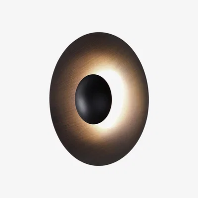 Made in Design Ginger Large Wall light - Ø 60 cm - Wood by Marset Brown/Black/Natural wood