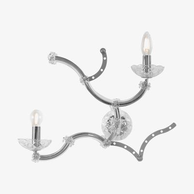 Made in Design Ghebo Wall light - / Glass & Metal - L 49 x H 35 cm by Karman Metal