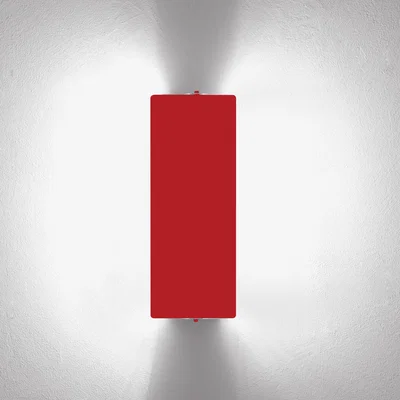 Made in Design Wall light - with a dual LED swivelling shutter / Charlotte Perriand, 1964 by Nemo Red