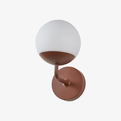 Made in Design Mooon! LED Wall light - / Ø 15 cm - Glass / Bluetooth by Fermob Red