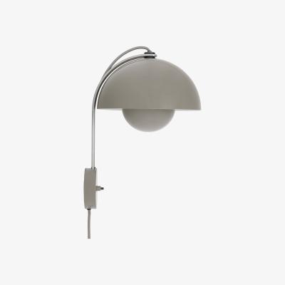 Made in Design Flowerpot VP8 Wall light with plug - / By Verner Panton, 1968 by &tradition Grey/Beige