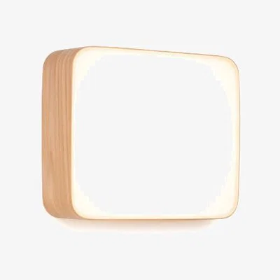 Made in Design Cube Large Wall light - / LED ceiling light - 28 x 25 cm by Tunto Natural wood