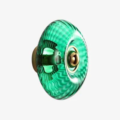Made in Design Grace Wall light glass green / Large - Ø 28 cm - ELEMENTS LIGHTING