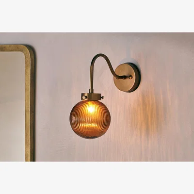 Nkuku Nkuku Konnie Bathroom Wall Light | Lights | Amber