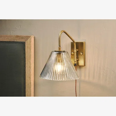 Nkuku nkuku Akoli Glass Wall Lamp | Lights | Clear